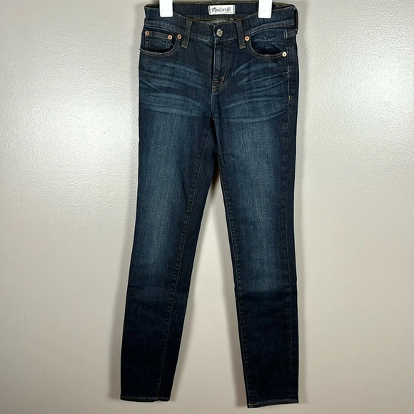 Madewell Size 24 Alley Straight Dark Wash Jeans - Picture 1 of 8